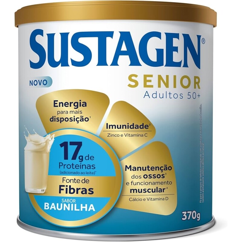 Complemento Alimentar Sustagen Senior 50+ Sabor Baunilha - 370g