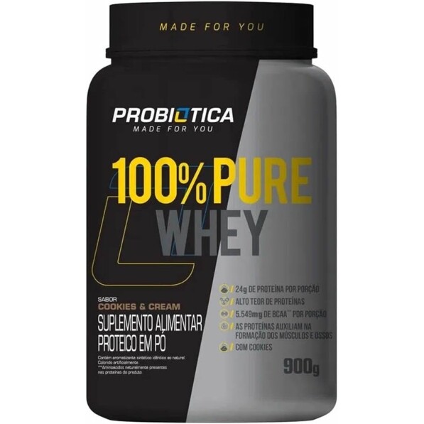 100% Pure Whey 900g - Probiótica