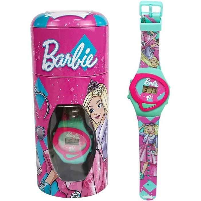 Barbie - Relógio Digital no Cofrinho Multicor
