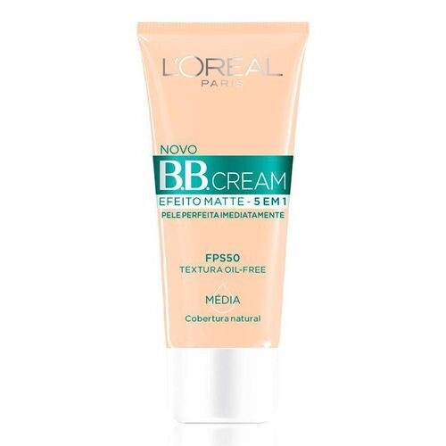 Base BB Cream L'Oréal Paris Efeito Matte Cor Média FPS50 30ml
