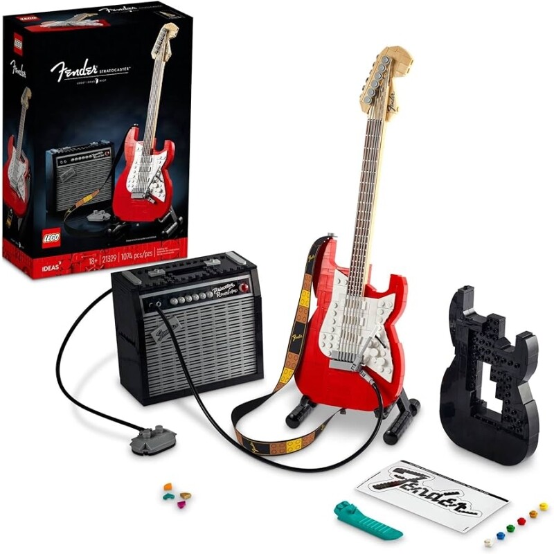 Brinquedo LEGO Ideas: Fender Stratocaster 1079 Peças 21329