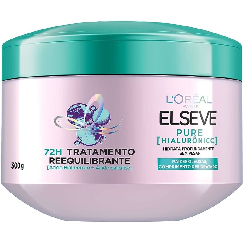 Elseve Haircare Creme De Tratamento L'Oréal Elseve Pure Hialurônico 300G