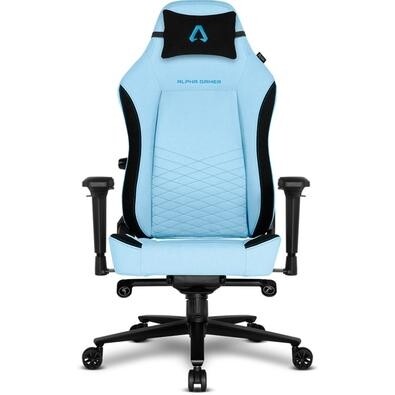 Cadeira Gamer Alpha Gamer Alegra Fabric Até 150 kg Apoio de Braço 4D Mecanismo Frog Apoio Lombar Ajustável Azul - AGA