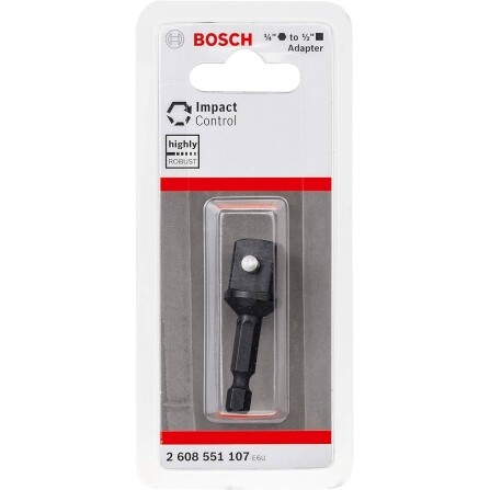 Adaptador Para Soquetes Bosch 1/2' Impact Control 50Mm Encaixe 1/4'