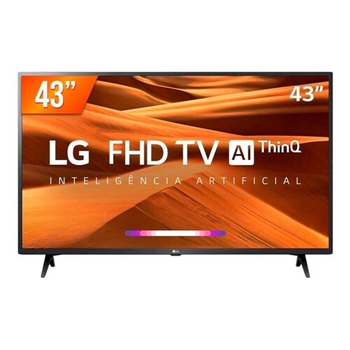 Smart TV LG LED 43'' FHD HDMI USB Bluetooth Wi-Fi ThinQ AI 43LM631C0SB.BWZ