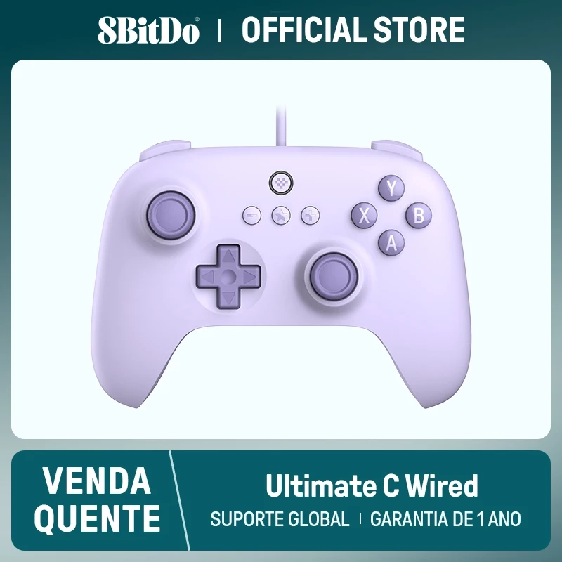 8BitDo - Ultimate C Wired Gaming Controller para PC Steam Deck