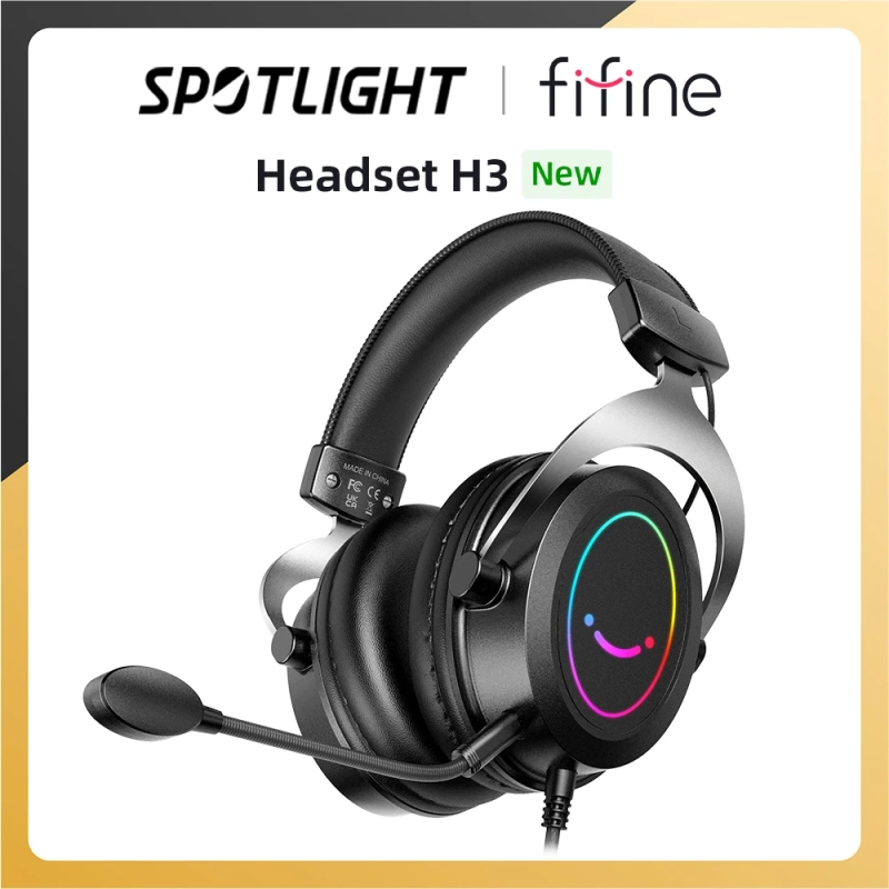 Headset Fifine H3 com RGB Dinâmico