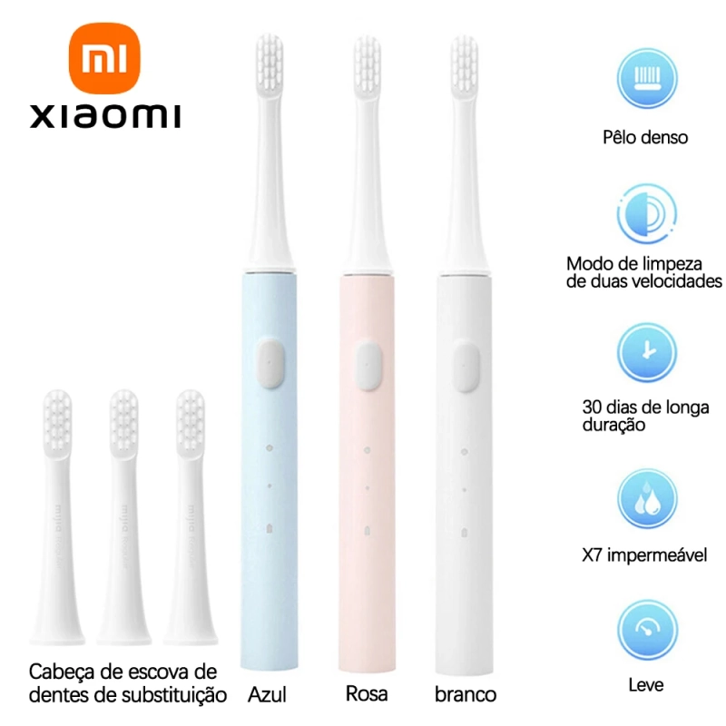 escova de dente eletrica XIAOMI Mijia T100 ipx7 à prova d'água