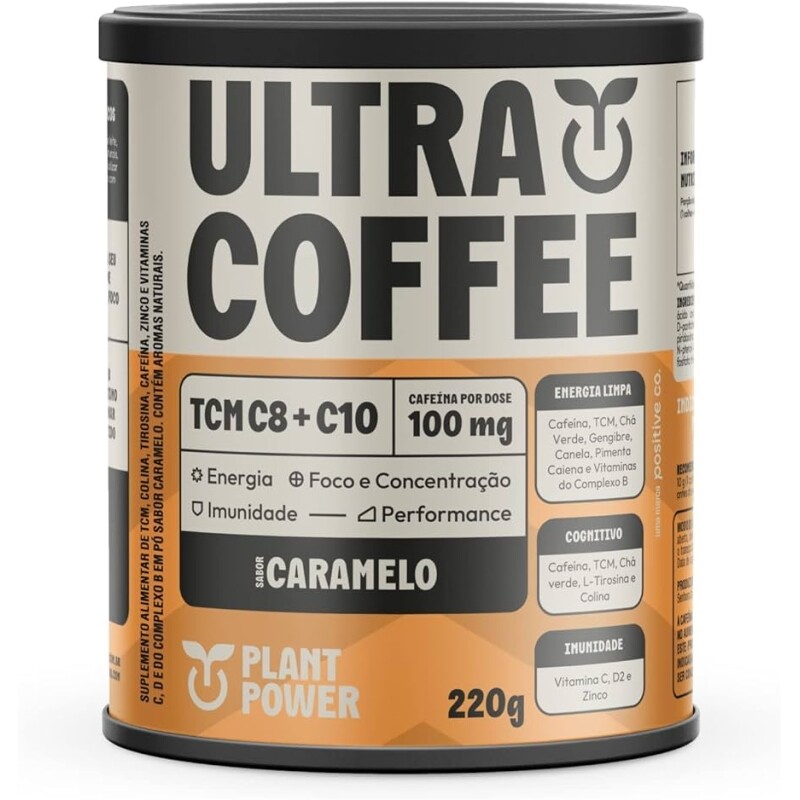 Suplemento Ultracoffee Caramelo Lata 220g