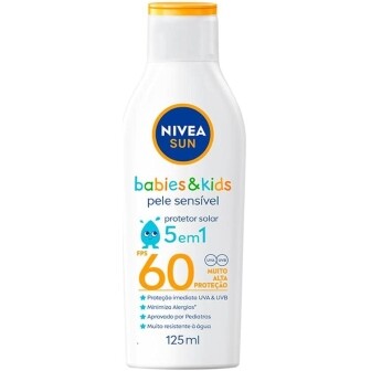 Nivea Sun Protetor Solar Kids & Babies Pele Sensível Fps 60 125ml
