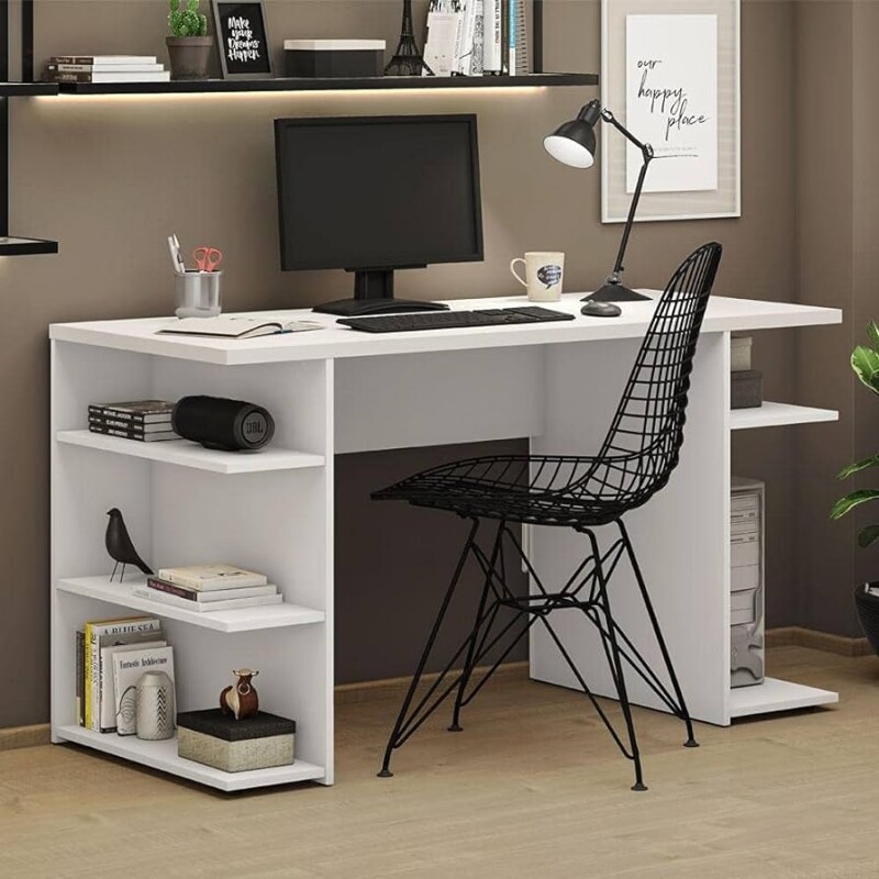 Escrivaninha Mesa para Computador Office 9409 Madesa - Branco