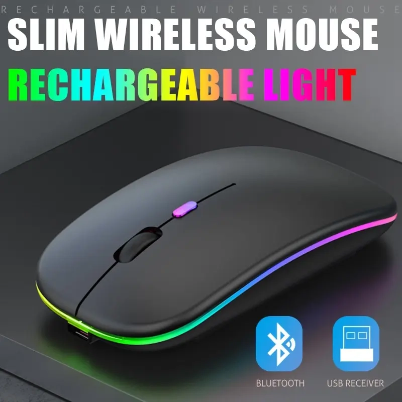 Mouse Sem Fio Carregamento Luminoso 2.4G