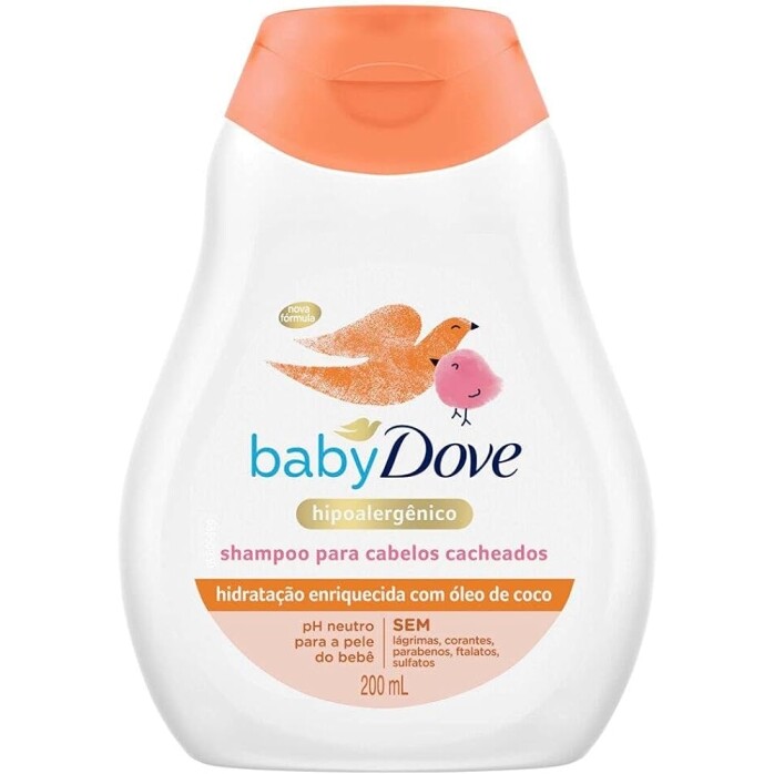 2 Unidades Shampoo Dove Baby Cabelos Cacheados - 200ml