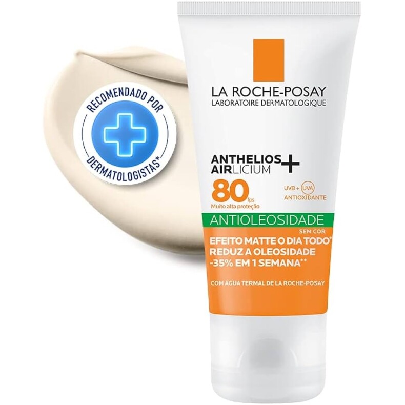 Protetor Solar Facial La Roche-Posay Anthelios Airlicium Antioleosidade FPS80 - 40g
