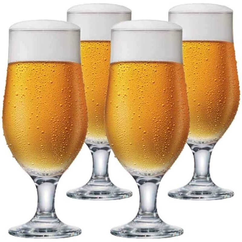 Jogo de Taças de Cerveja Royal Beer Vidro 330ml 4 Peças - Ruvolo