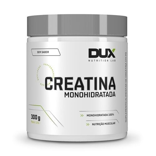 CREATINA MONOHIDRATADA POTE 300g Dux Nutrition - Sabor Natural
