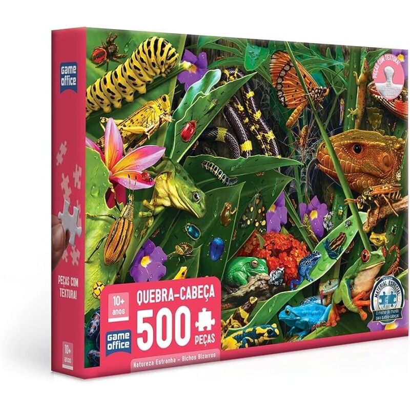 Quebra-cabeça 500 peças Natureza Estranha Bichos Bizarros - Toyster Brinquedos Multicolorido