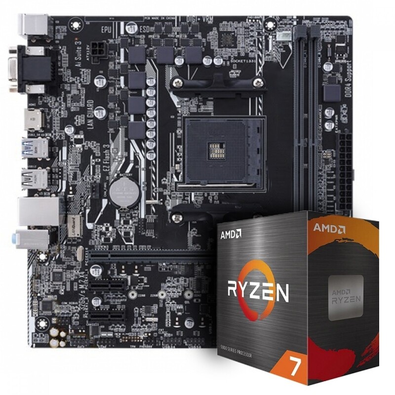 Kit Upgrade Processador AMD Ryzen 7 5700G + Placa Mãe SuperFrame A520M Gaming - Upgrade1029