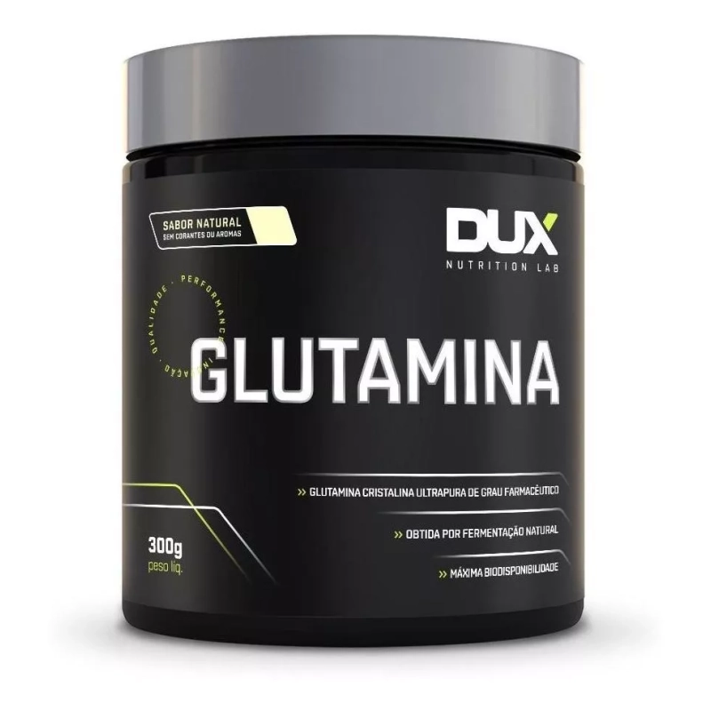 2 Unidades Glutamina 300g Dux Nutrition Sabor Natural