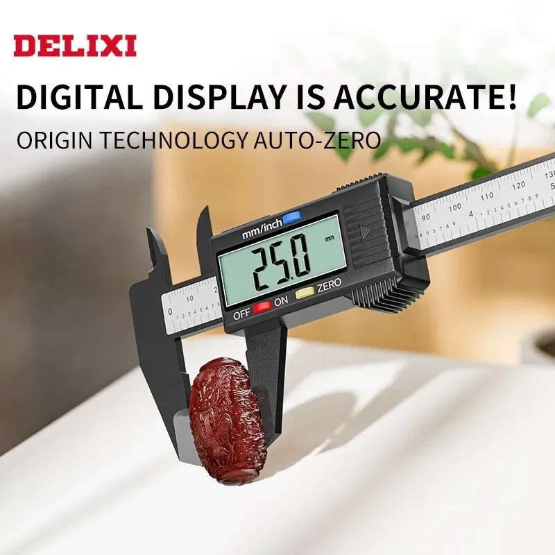 Paquímetro Digital de Aço CArbono com Tela LCD