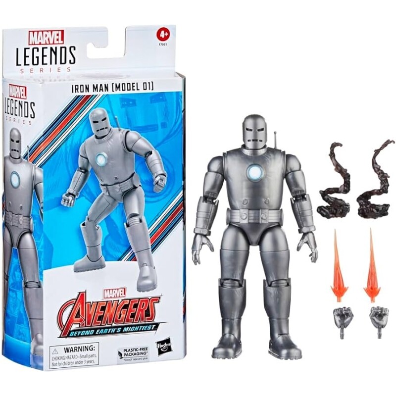 Marvel Legends Series Figura Homem de Ferro Cinza