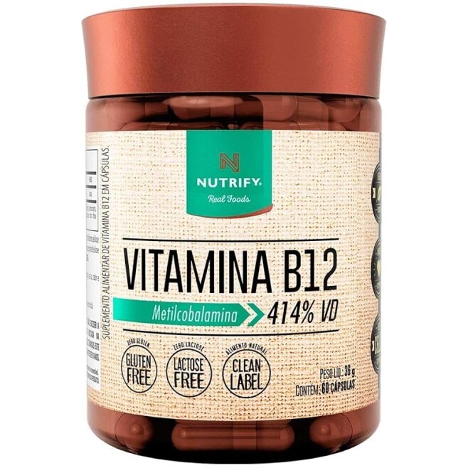 Vitamina B12 60 Cápsulas Nutrify
