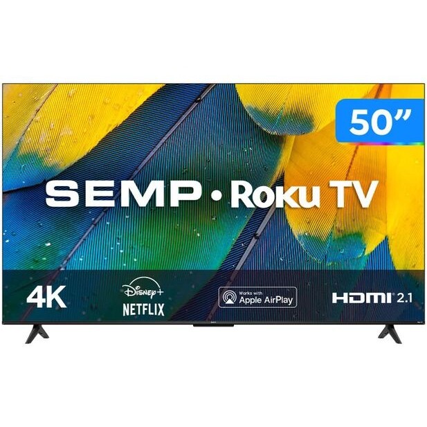 Smart TV 50 4K UHD LED Semp RK8600 Wi-Fi