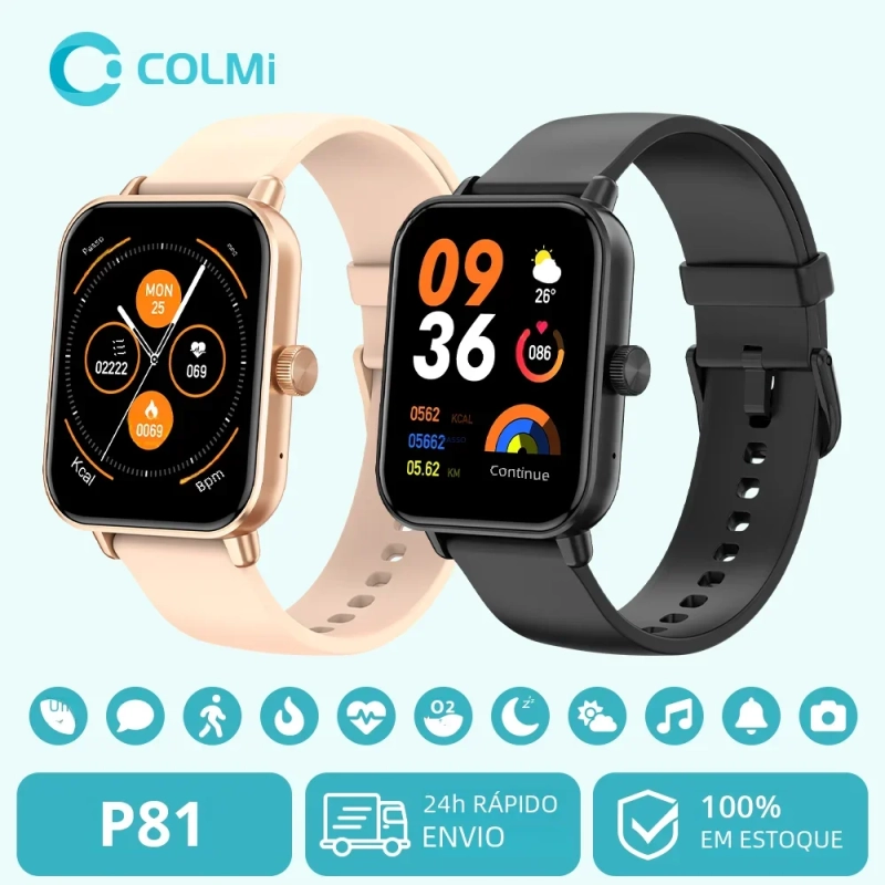 COLMI-P81 Ultra Smartwatch para Homens e Mulheres Chamadas por Voz Tela 1.9''