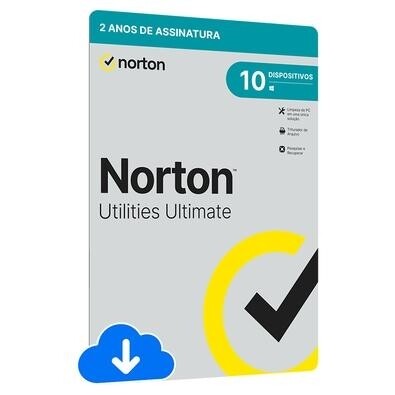 Licença Norton Utilities Ultimate para 10 Dispositivos 24 Meses Digital para Download - 21430281