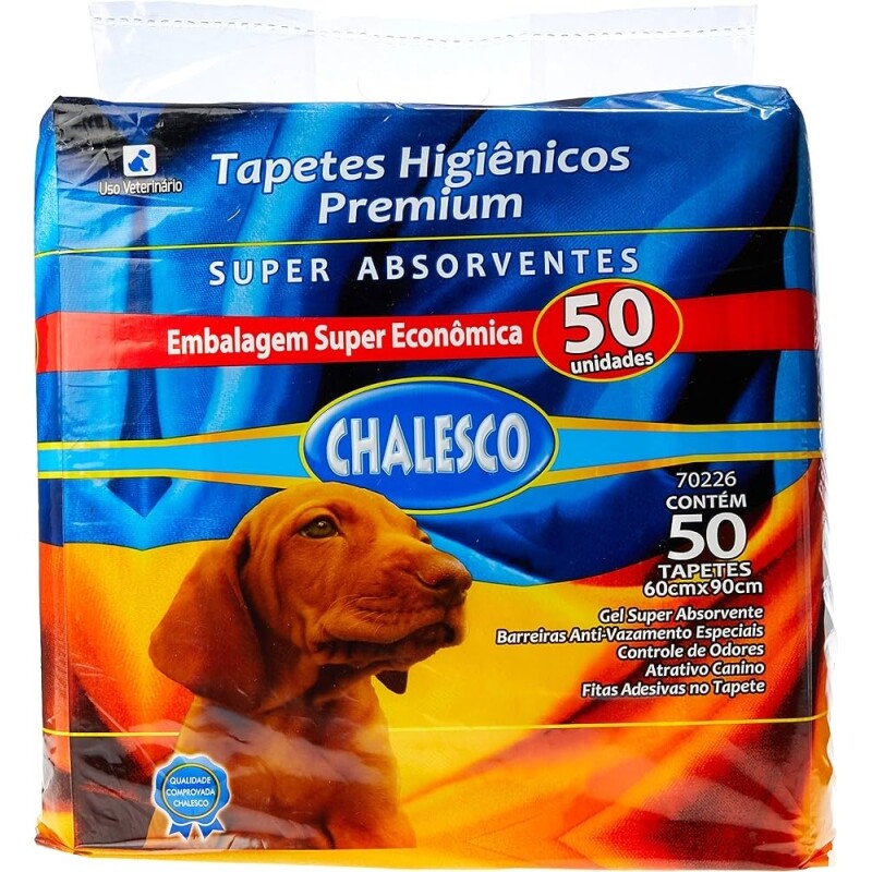 Chalesco Tapete Higienico 50 Unid 90 X 60Cm