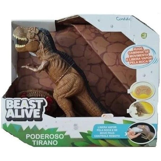 Brinquedo T-Rex Poderoso Tirano com Controle Remoto - Candide