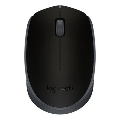 Mouse sem fio Logitech M170 com Design Ambidestro Compacto Conexão USB e Pilha Inclusa Preto - 910-004940