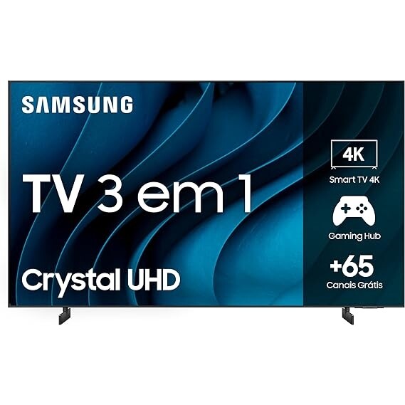 Smart TV Samsung 55" Crystal UHD 4K Tela sem limites Alexa built in - UN55CU8000GXZD
