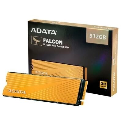 SSD Adata Falcon 512GB M.2 PCIe Leituras: 3100MB/s e Gravações: 1500MB/s - AFALCON-512G-C