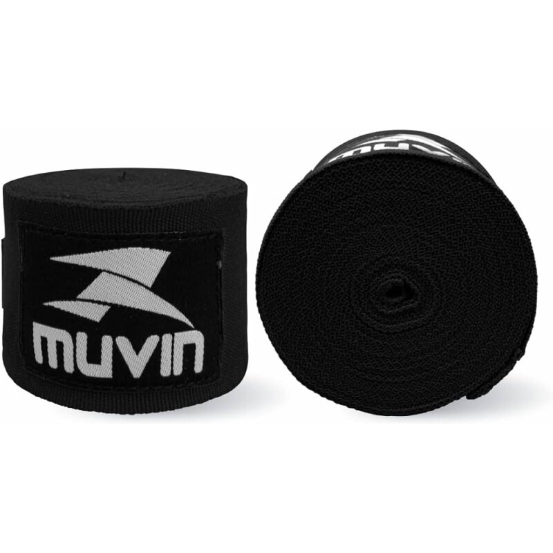 Bandagem Elástica Muvin 5 Metros Com Fechamento em Fecho de Contato e Alça Para Polegar - Atadura de Proteção Para M