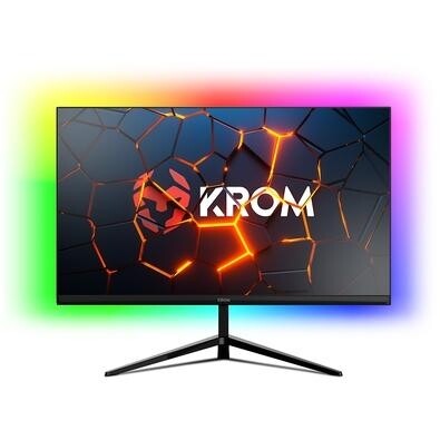 Monitor Gamer Krom 23.8" FHD 200Hz 1ms HDMI e DisplayPort HDR 10 G-Sync - NXKROMKERTZ24