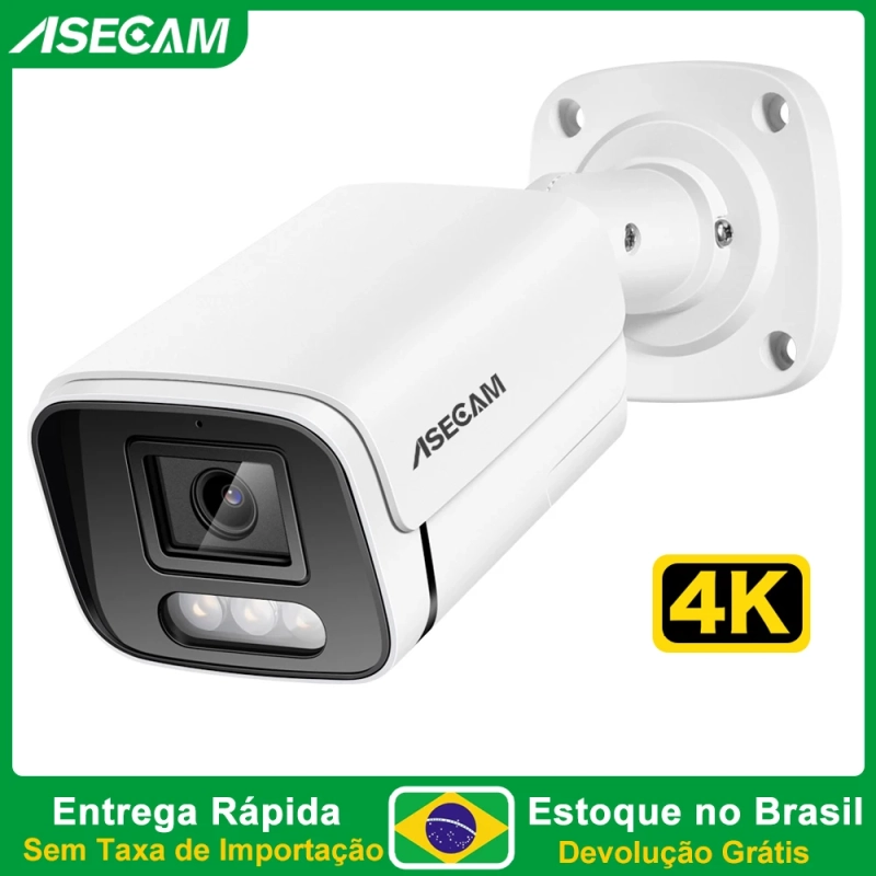 Câmera de Segurança Externa 4K 4mp - Asecam