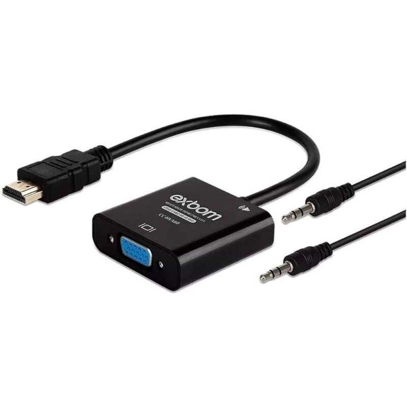 Adaptador/Conversor HDMI para VGA com Áudio