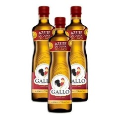 3 Unidades Azeite de Oliva Tipo Único Português Gallo Vidro - 500ml