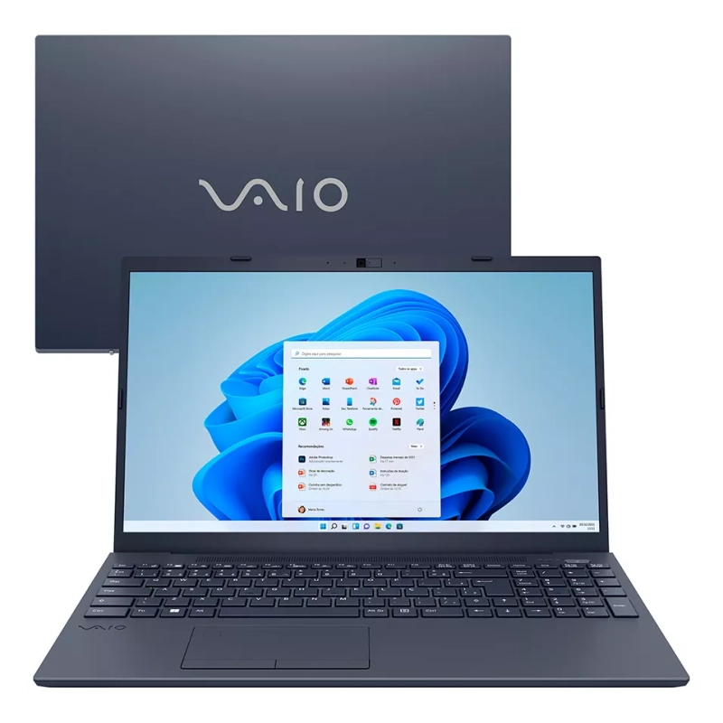 Notebook Vaio FE15 i3-1215U 8GB SSD 256GB Intel UHD Graphics Tela 15.6" FHD W11 - VJFE54F11X-B0911H