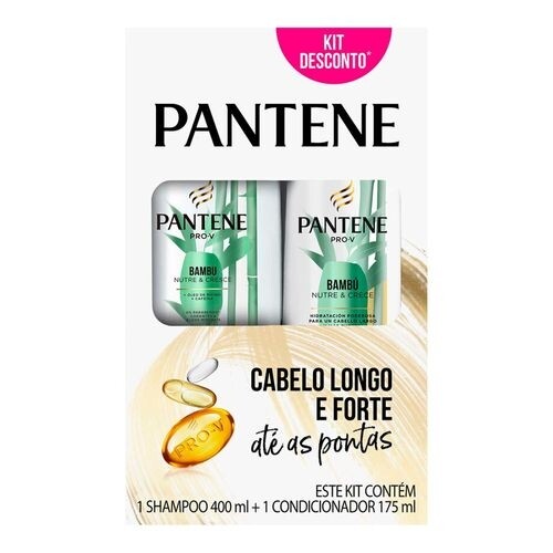 Kit Pantene Bambu Shampoo 400ml + Condicionador 150ml