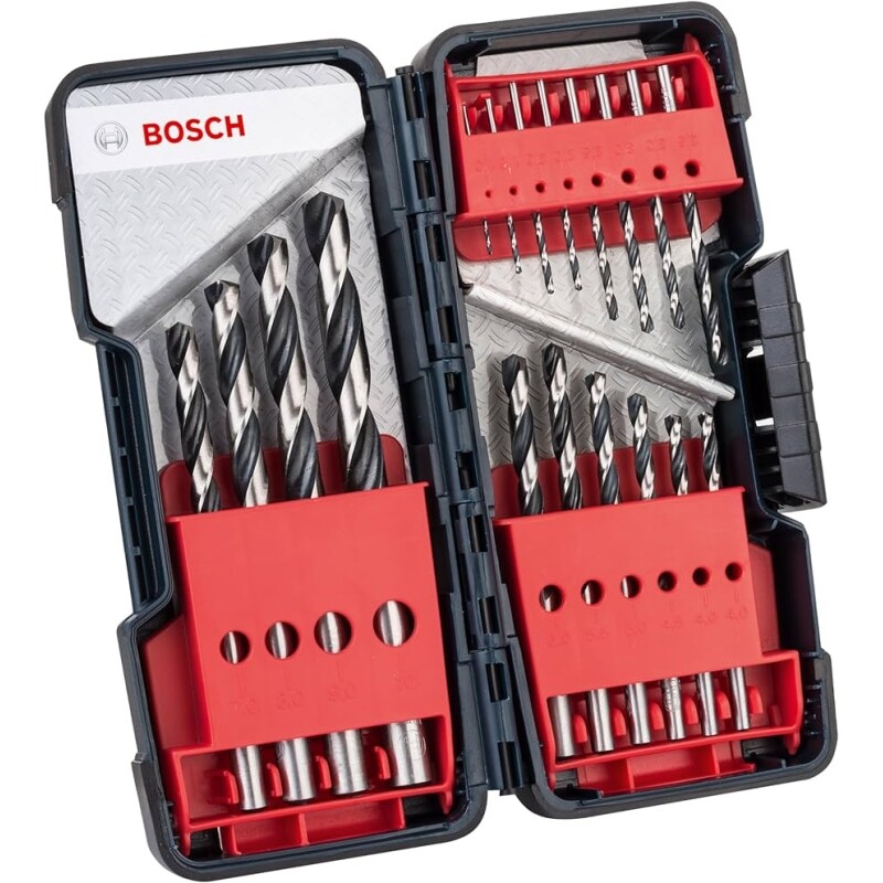 Bosch Jogo Brocas Metal Hss-Pointteq Toughbox 1-10mm