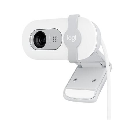 Webcam Logitech Brio 100 Full HD 30 FPS Microfone USB-C Correção Automática Branco - 960-001615