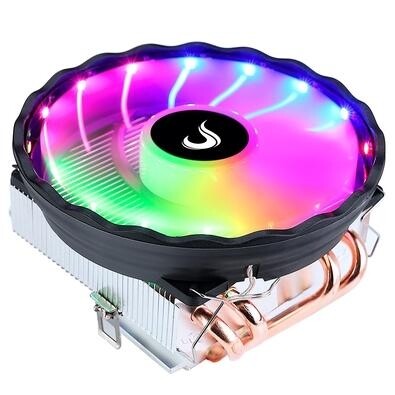Cooler para Processador Gamer Rise Mode X5 LED Rainbow Intel e AMD Preto - RM-ACX-05-RGB