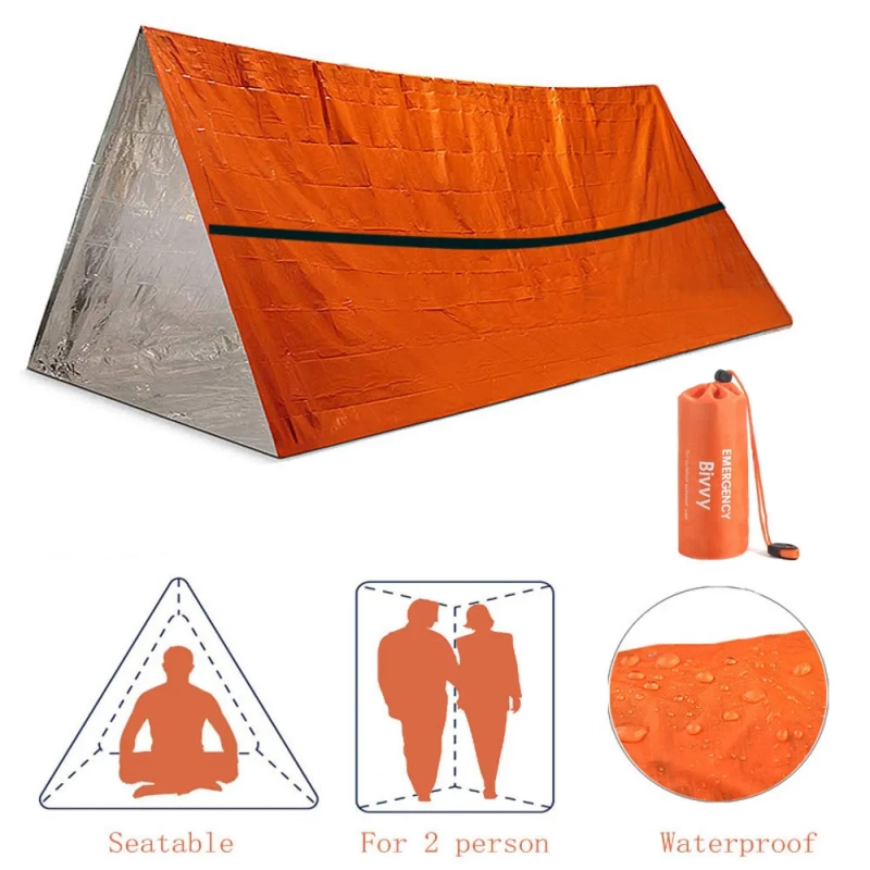 Survival Kit Tent Reutilizável Emergência