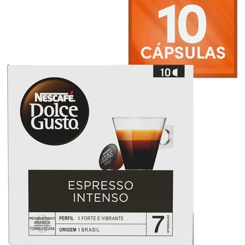 Café em Cápsula Nescafe Dolce Gusto Espresso Intenso - 10 Unidades