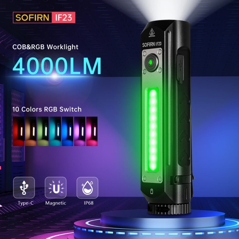 Lanterna Sofirn LED Holofote RGB
