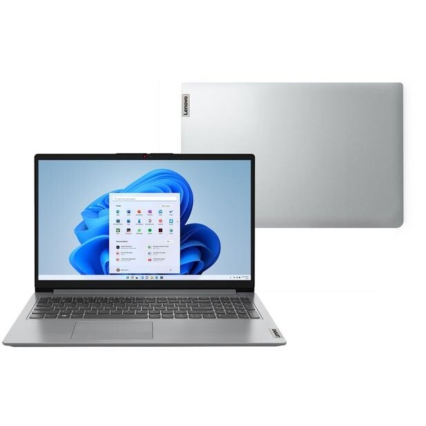 Notebook Lenovo IdeaPad 1i i3-1215U 4GB SSD 256GB Intel UHD Graphics Tela 15,6” HD W11 - 82VY000TBR