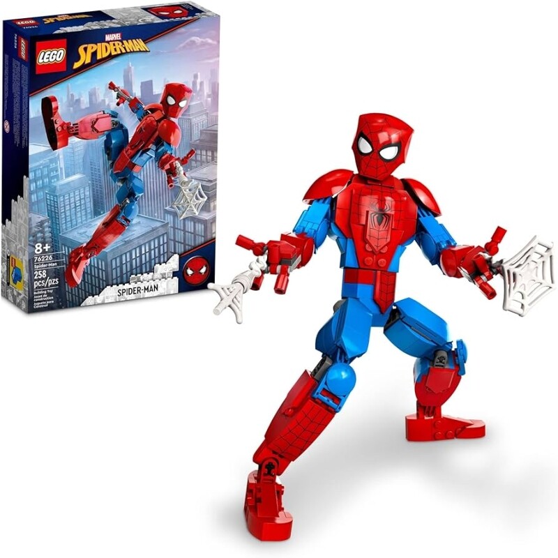 Figura de Brinquedo Lego Marvel Spider-Man Kit de Construção Modelo Realista para Brincar e Expor