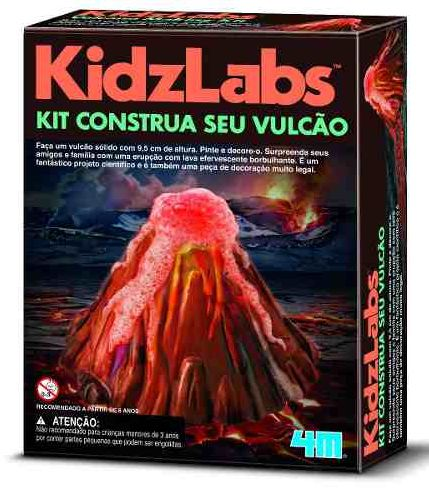 Kit Construa seu Vulcão - 4M | Mini Cientista Brinquedos - Brinquedos Educativos e Criativos | Loja Online
